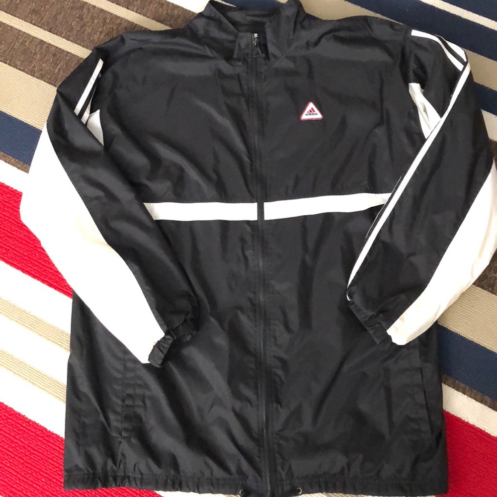 VTG Adidas Full Zip Windbreaker Size LT